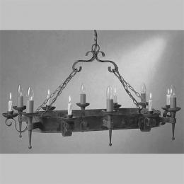 LED 6 Light Ceiling Light Matt Black 