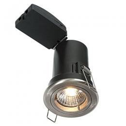 731-10128 Sabato LED Fire and Acoustic Rated Fixed Recessed Ceiling Light Satin Nickel 