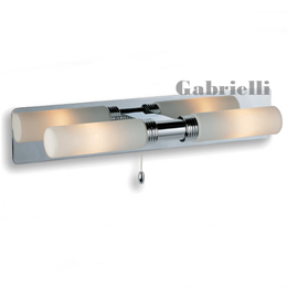 LED Bathroom 2 Light Wall Light Polished Chrome 