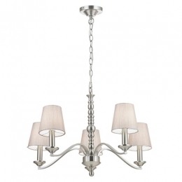 LED 5 Light Ceiling Light Satin Nickel 