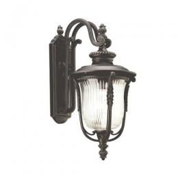 190-10697 Luciana LED Outdoor Period Medium Wall Lantern Rubbed Bronze 