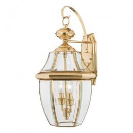 188-10732 Nicoletta LED Outdoor Large Wall Lantern Polished Brass 