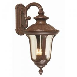 LED Outdoor Period Large 4 Light Wall Lantern Bronze Patina 