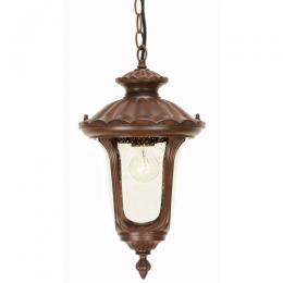 LED Outdoor Period Small Pendant Lantern Bronze Patina 