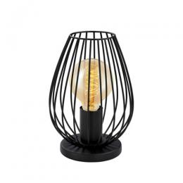 LED Cage Table Lamp Black 