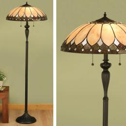 366-11067 Baccari LED Tiffany 2 Light Floor Lamp 