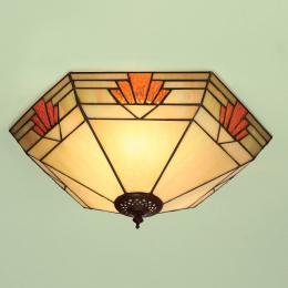 363-11103 Nardone LED Tiffany 2 Light Large Flush Ceiling Light 
