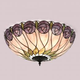363-11114 Grazzini LED Tiffany 2 Light Large Flush Ceiling Light 