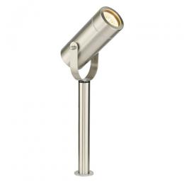 731-11269 Pallotti LED LED Outdoor Short Spike Spotlight Brushed Stainless Steel 
