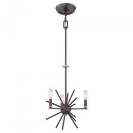 188-11361 Carabelli LED 3 Light Pendant Ceiling Light Western Bronze 