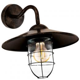 LED Outdoor Wall Light Antique Copper 