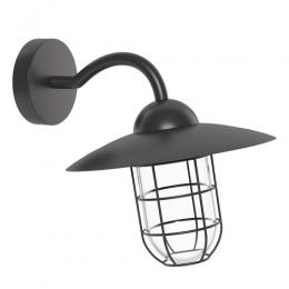 LED Outdoor Wall Light Black 