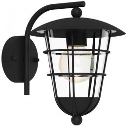LED Outdoor Wall Light Black 