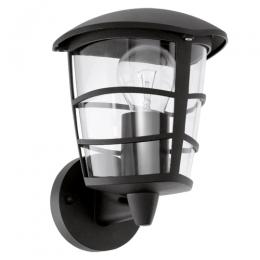 LED Outdoor Wall Light Black 