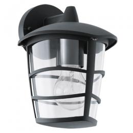 LED Outdoor Wall Light Black 