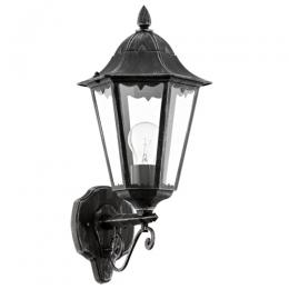 LED Outdoor Wall Light Black Sliver 