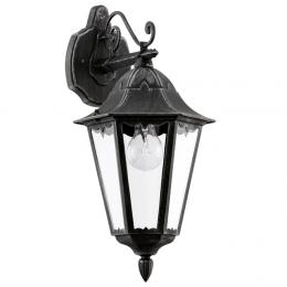 LED Outdoor Wall Light Black Sliver 