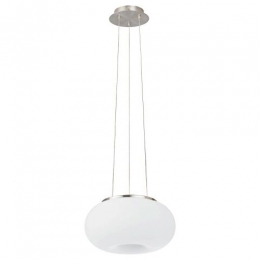 LED Pendant Light Nickel Frosted 