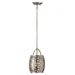 184-11993 Zardini LED 1 Light Pendant Brushed Steel 