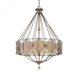 184-12029 Marchini LED 4 Light Pendant British Bronze and Oxidised Bronze 