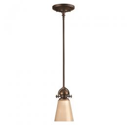 186-12052 Mauro LED 1 Light Pendant Old Bronze 