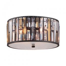 186-12082 Geraci LED 3 Light Flush Ceiling Light Vintage Bronze 