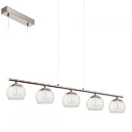LED 5 Light LED Pendant Satin Nickel 