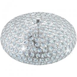 LED 2 Light Flush Ceiling Light Polished Chrome 