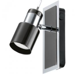 LED 1 Light LED Spotlight Black Chrome 