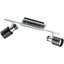 LED 2 Light LED Spotlight Black Chrome 