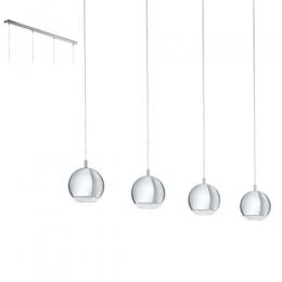 LED 4 Light LED Pendant Ceiling Light Chrome 