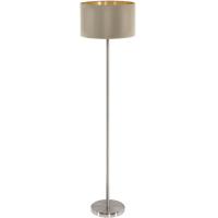 158-12361  LED 1 Light Floor Lamp Satin Nickel Taupe