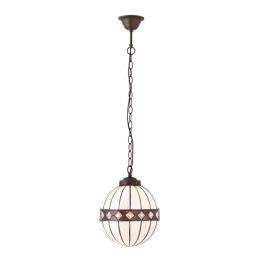 363-12413 Ferroni LED Tiffany 1 Light Small Pendant Ceiling Light 