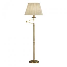 365-12513 Serena LED 1 Light Swing Arm Floor Lamp Antique Brass 