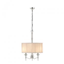 365-12523 Serena LED 3 Light Pendant Ceiling Light Polished Nickel 