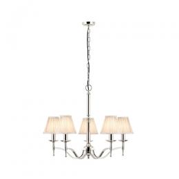 365-12529 Serena LED 5 Light Ceiling Light Polished Nickel 