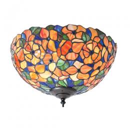 363-12642 Leone LED Tiffany 2 Light Medium Flush Ceiling Light 