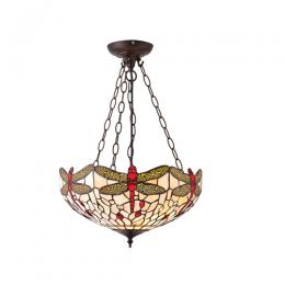 363-12657 Balestri LED Tiffany 3 Light Medium Inverted Pendant Ceiling Light 