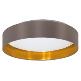 LED Flush Ceiling Light Satin Nickel Cappuccino 