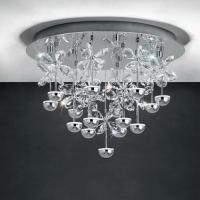164-13225  LED Flush Ceiling Light Polished Chrome