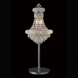 356-13272 Alberti Table Lamp 5 Light Polished Chrome-Crystal 