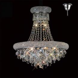 356-13279 Alberti Pendant 9 Light Polished Chrome-Crystal 
