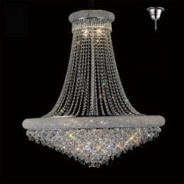 356-13282 Alberti Pendant 20 Light Polished Chrome-Crystal 