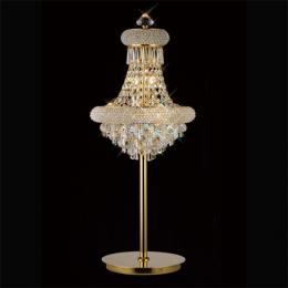 356-13288 Alberti Table Lamp 5 Light French Gold-Crystal 