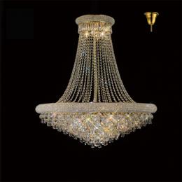 356-13297 Alberti Pendant 18 Light French Gold-Crystal 