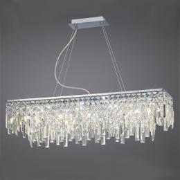 356-13306 Mannelli 6 Light Pendant Light Polished Chrome and Crystal 