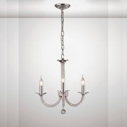 356-13328 Eva 3 Light Pendant Light Polished Chrome-Crystal 