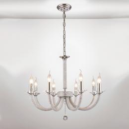 356-13330 Eva 8 Light Pendant Light Polished Chrome-Crystal 