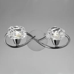 358-13348 Melato 2 Light Wall Light Polished Chrome 