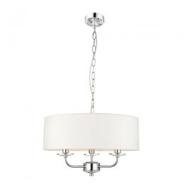 3 Light Ceiling Light Bright Nickel Plate 